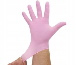 EASYCARE rękawiczki nitrylowe - różowe M