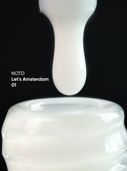 NAILSOFTHEDAY Let's Amsterdam 01 NEW - kamuflująca baza do paznokci (przezroczysto-mleczna), 10 ml