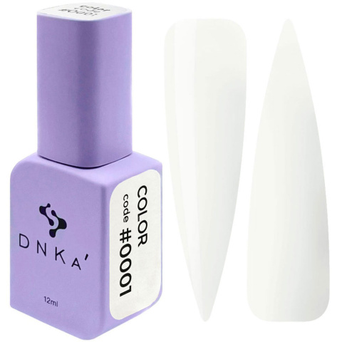 DNKa' Gel Polish Color #0001- mleczny lakier hybrydowy, 12 ml