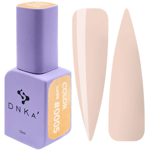 DNKa' Gel Polish Color #0005 - lakier hybrydowy brzoskwiniowy beż, 12 ml