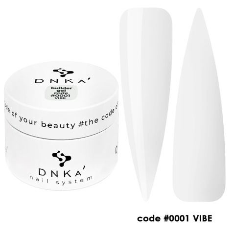 DNKa' Builder Gel #0001 Vibe - przezroczysty żel budujący, 30 ml