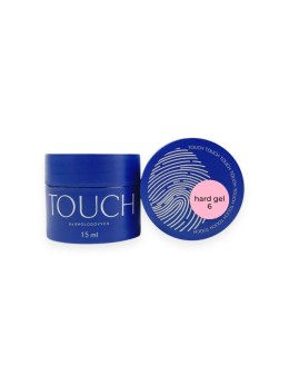 TOUCH Hard gel 06 - jaskrawo-rózowy płynny żel budujący, 15 ml