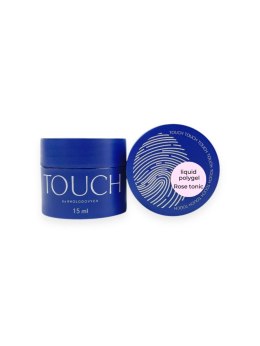 TOUCH Liquid polygel Rose tonic - mleczno-różowy półprzezroczysty płynny akrylożel, 15 ml