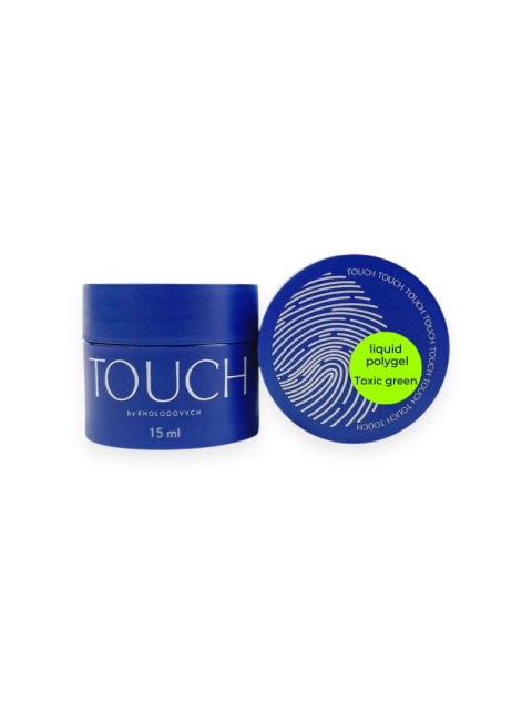 TOUCH Neon Liquid polygel Toxic green - neonowo-zielony płynny akrylożel, 15 ml