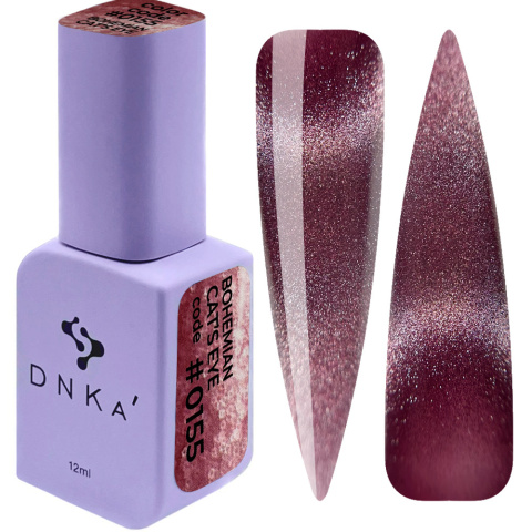 DNKa' Gel Polish Color Bohemian Cat Eye #0155 - lakier hybrydowy z efektem "kocie oko", 12 ml