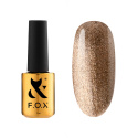 F.O.X gel polish Party 003 - złoty lakier hybrydowy, 7 ml