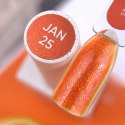 NAILSOFTHEDAY Color of the month January 2025 Vitamin C - jaskrawopomarańczowy lakier hybrydowy z delikatną drobinką , 10 ml