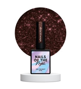 NAILSOFTHENIGHT Negroni - czerwony lakier hybrydowy z odblaskową drobinką, 10 ml