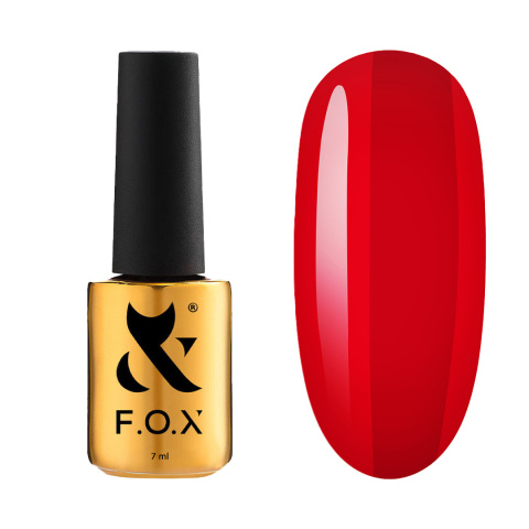 F.O.X Lipstick 003 Sexy Red - głęboki czerwony lakier hybrydowy, 7 ml