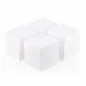 GNBLAB Perforowane waciki bezpyłowe białe 5 x 5 cm, 500 szt