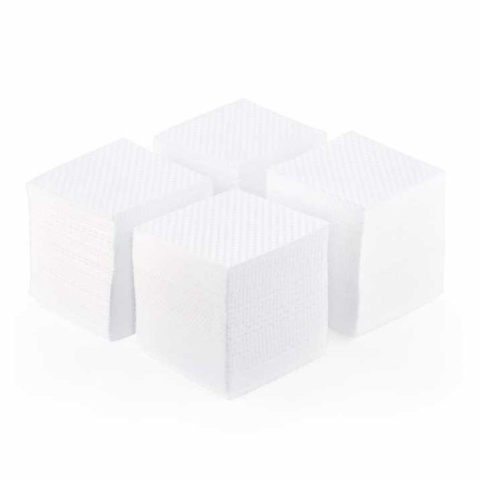 GNBLAB Perforowane waciki bezpyłowe białe 5 x 5 cm, 500 szt