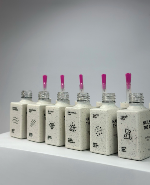 NAILSOFTHEDAY No stress top no wipe - błyszczący top bez lepkiej warstwy, bez filtrów UV, 10 ml