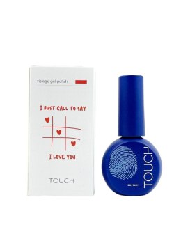 TOUCH Gel polish Vitrage Love - czerwony przezroczysty lakier hybrydowy, 9 ml