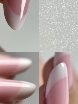 DA'23 'COTTON PEARL GEL POLISH - perłowo-biały lakier hybrydowy z drobinkami, 14 ML