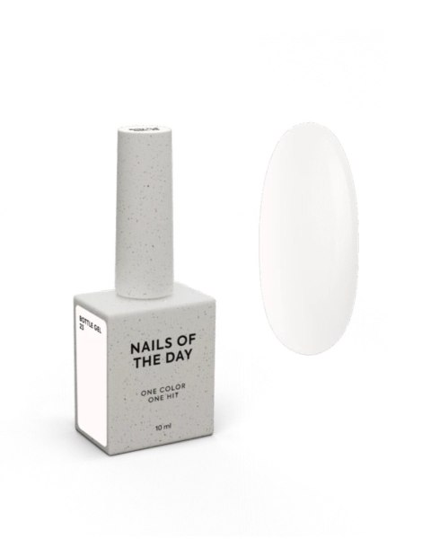 NAILSOFTHEDAY Bottle gel 23 - mleczny żel do wzmocnienia paznokci, 10 ml