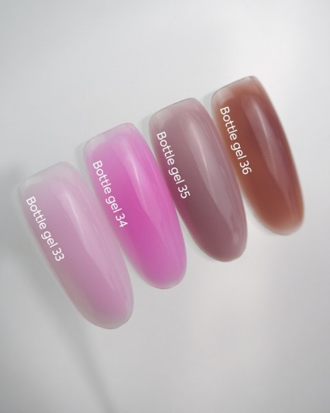 NAILSOFTHEDAY Bottle gel 33 - delikatno-różowy żel do wzmocnienia paznokci, 10 ml