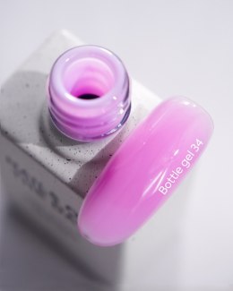 NAILSOFTHEDAY Bottle gel 34 - różowy żel do wzmocnienia paznokci, 10 ml