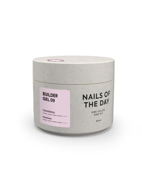 NAILSOFTHEDAY Builder gel 09 - mleczno-różowy żel budujący, 30 ml