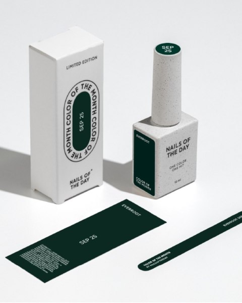 NAILSOFTHEDAY Color of the Month September 2025 Everroot - zielony lakier hybrydowy , 10 ml