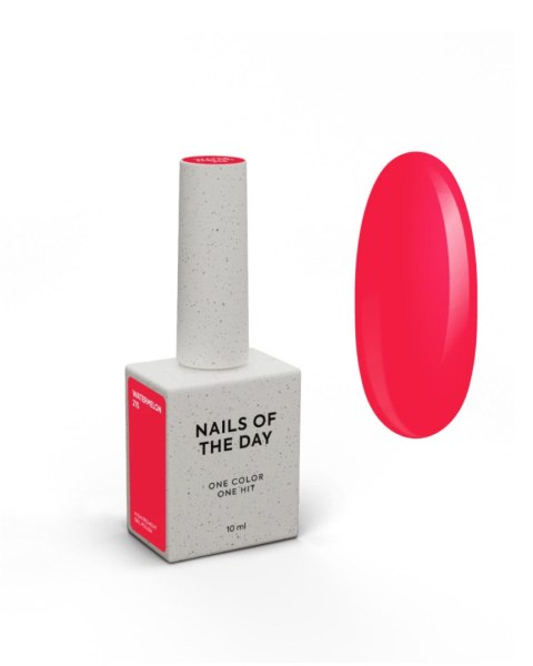 NAILSOFTHEDAY Watermelon Gel Polish- soczysty czerwony lakier hybrydowy, 10 ml