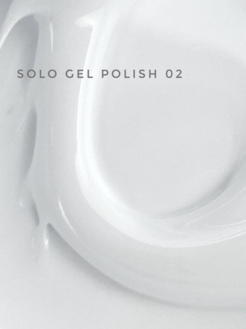 TOUCH Solo Gel Polish 02 - jednofazowy lakier hybrydowy 3w1, biały, 9 ml