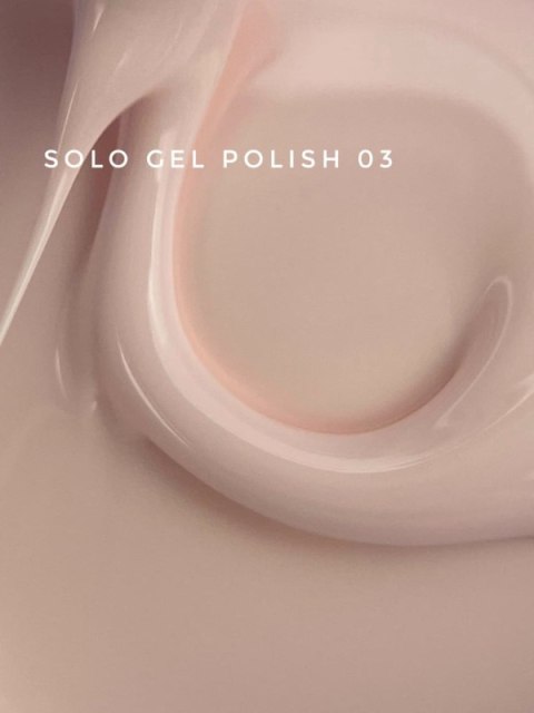 TOUCH Solo Gel Polish 03 - jednofazowy lakier hybrydowy 3w1, mlecznobeżowy, 9 ml