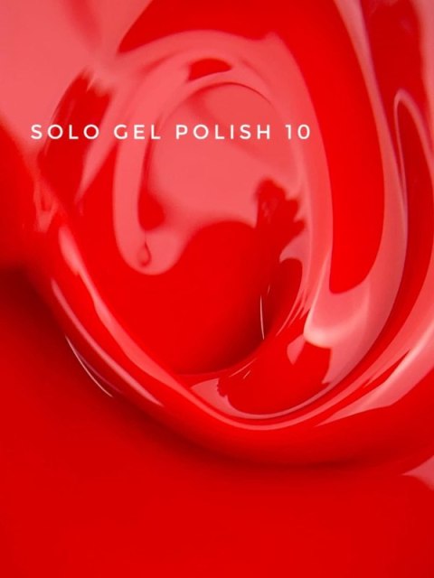TOUCH Solo Gel Polish 10 - jednofazowy lakier hybrydowy 3w1, klasyczny czerwony, 9 ml