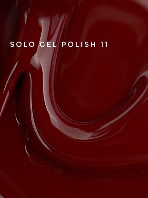 TOUCH Solo Gel Polish 11 - jednofazowy lakier hybrydowy 3w1, ciemno-czerwony, 9 ml