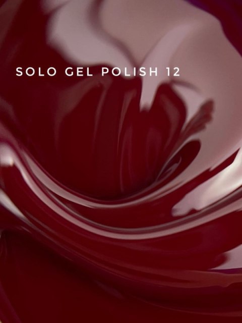 TOUCH Solo Gel Polish 12 - jednofazowy lakier hybrydowy 3w1, bordowy, 9 ml