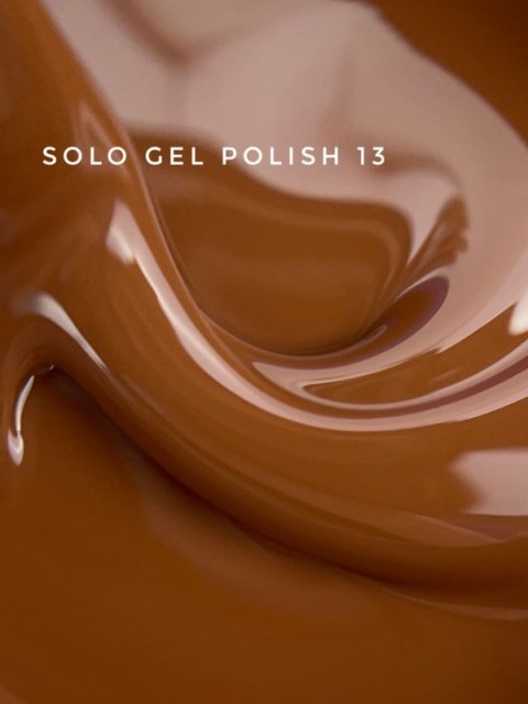 TOUCH Solo Gel Polish 13 - jednofazowy lakier hybrydowy 3w1, karmelowo-brązowy, 9 ml