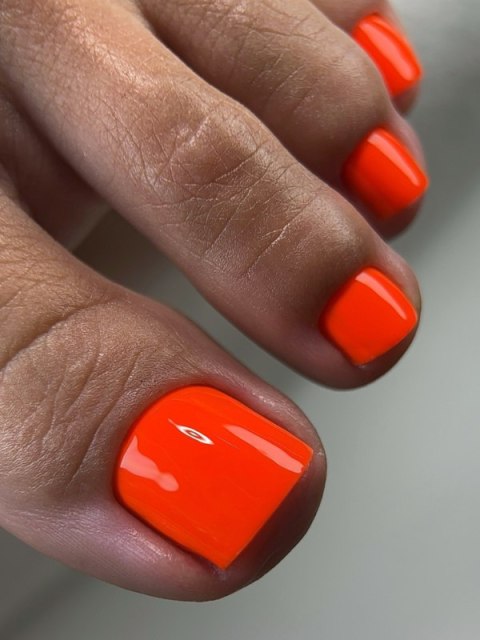 TOUCH Solo Gel Polish 14 - jednofazowy lakier hybrydowy 3w1, neonowy czerwony, 9 ml