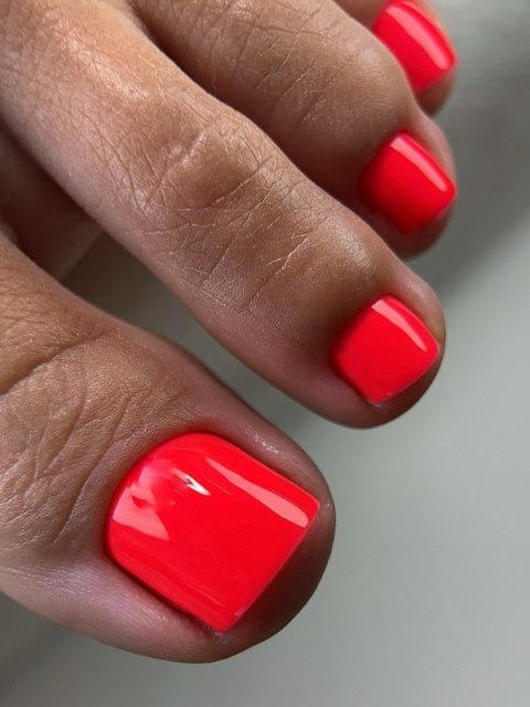 TOUCH Solo Gel Polish 15 - jednofazowy lakier hybrydowy 3w1, soczysty róż z nutą czerwieni, 9 ml