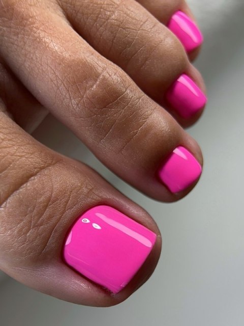 TOUCH Solo Gel Polish 16 - jednofazowy lakier hybrydowy 3w1, neonowy róż, 9 ml