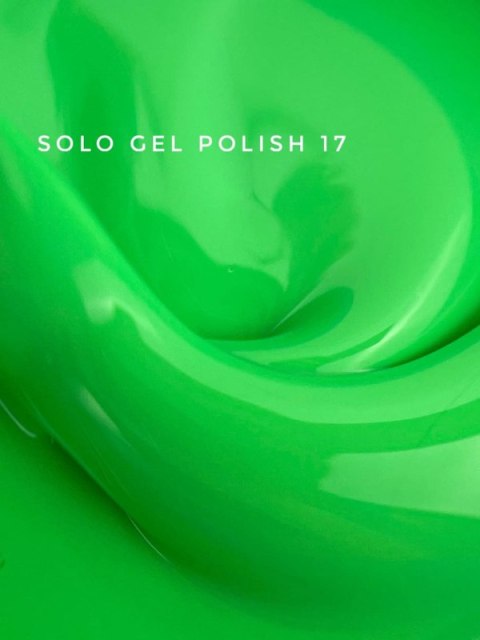 TOUCH Solo Gel Polish 17 - jednofazowy lakier hybrydowy 3w1, jaskrawo-zielony, 9 ml