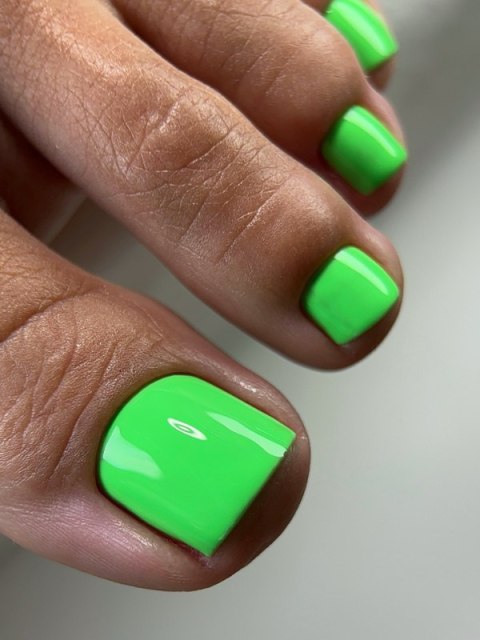 TOUCH Solo Gel Polish 17 - jednofazowy lakier hybrydowy 3w1, jaskrawo-zielony, 9 ml