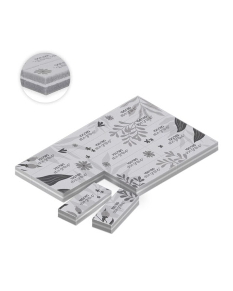 Blok jednorazowych polerek do odrywania Flowers 100/180, 15 szt.