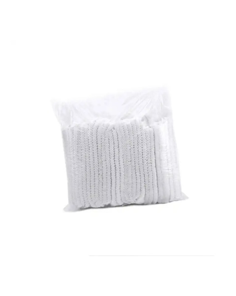 Czepki kosmetyczne jednorazowe włókninowe CLIP – 100 szt