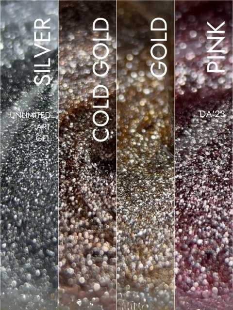 DA'23 UNLIMITED ART GEL - SILVER, 5 ML