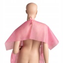 Jednorazowe peleryny fryzjerskie włókninowe, różowe – 25 szt