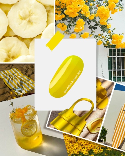 NAILSOFTHEDAY Banana Gel Polish- neonowy, cytrynowy lakier hybrydowy, 10 ml