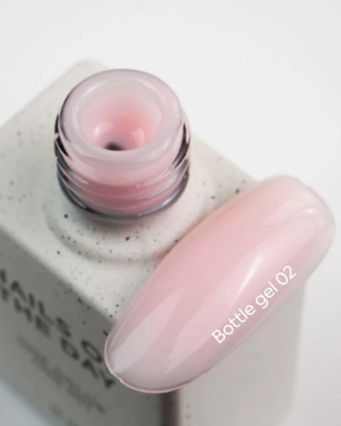 NAILSOFTHEDAY Bottle gel 02 - blado-różowy żel do wzmocnienia i naprawy, 10 ml