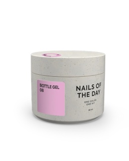 NAILSOFTHEDAY Bottle gel 08 - chlodno-różowy żel do wzmocnienia i naprawy, 30 ml