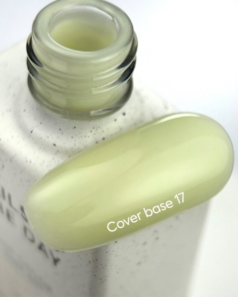 NAILSOFTHEDAY Cover base NEW 17 - półprzezroczysta cytrynowo-żółta baza hybrydowa, 10 ml