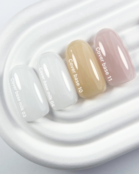 NAILSOFTHEDAY Cover base NEW Milk 03 - półprzezroczysta mleczna baza hybrydowa, 10 ml