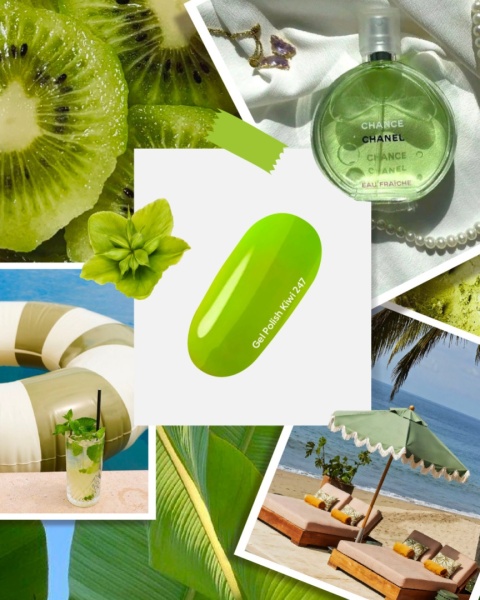 NAILSOFTHEDAY Kiwi Gel Polish - elektryzujący limonkowy lakier hybrydowy, 10 ml