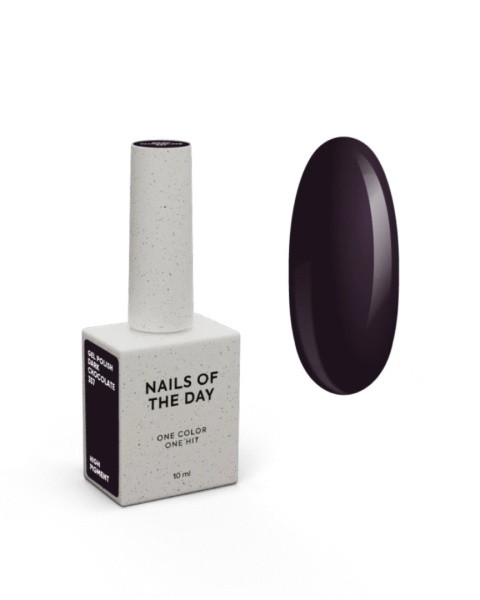 NAILSOFTHEDAY Dark chocolate Gel Polish - lakier hybrydowy, 10 ml