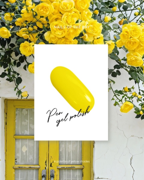 NAILSOFTHEDAY Pen Gel Polish - żółty lakier hybrydowy, 10 ml
