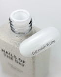 NAILSOFTHEDAY White Gel Polish - idealny biały lakier hybrydowy, 10 ml