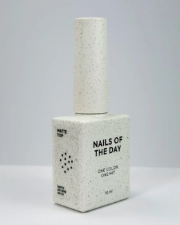 NAILSOFTHEDAY Matte top no wipe - top matowy bez lepkiej warstwy bez UV-filtru, 10 ml