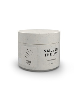 NAILSOFTHEDAY No stress top no wipe - błyszczący top bez lepkiej warstwy, bez filtrów UV, 30 ml
